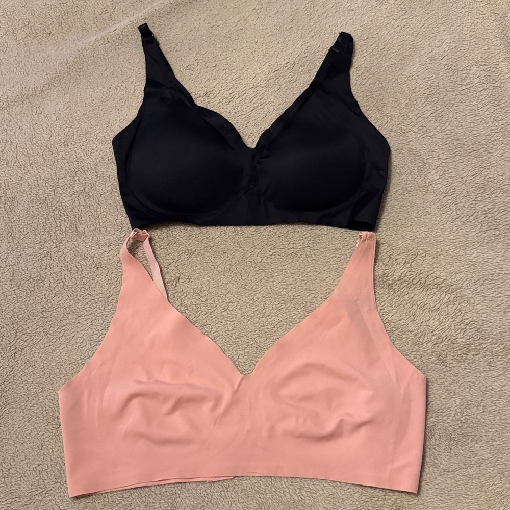 😎Buttery soft Black and Pink Women's Bra Bundle🌸NWOT